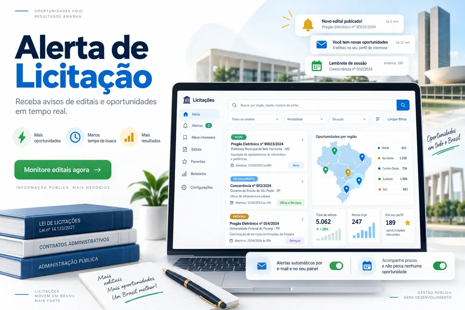 Alerta de Licitação: como receber avisos de editais